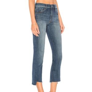 Mother Insider Crop Step Fray